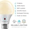 Luxrite A19 LED Light Bulbs Dusk to Dawn 9W (60W Equivalent) 800LM 3000K Soft White E26 Base 4-Pack LR21471-4PK - alternate 3